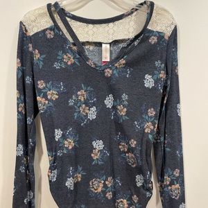 Long Sleeved Floral Blouse